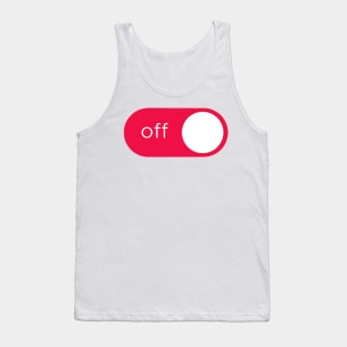 off switch button Tank Top